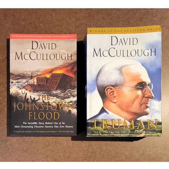 David McCullough TRUMAN and THE JOHNSTOWN FLOOD paperback books - Picture 1 of 5